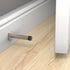 National Hardware N830-527 Reed Door Stop, 3", Satin Nickel with Matte Black Tip, 1 Count