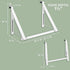 HOLDN’ STORAGE Foldable Over The Door Hanger Rack for Hanging Towels, Coats & Clothes - Hooks for Bedroom, Washroom,