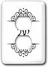 3dRose lsp_165117_6 Yael Name in Hebrew Writing Personalized Outlet Cover, Multicolor by 3dRose