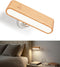 Wood LED Wall Sconce, Magnetic 360 Rotatable Wall Mounted Night Light &