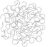 Pack of 40 White Vinyl Coated Screw-in Wall Hooks for Indoor & Outdoor Use
