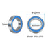 uxcell 2pcs 6804-2RS Deep Groove Ball Bearings, 20x32x7mm Rubber Sealed for TRX4 RC Cars