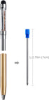 Blue Ink Refills (10 Pcs) Replaceable Pen Refills, 2.75 inch (70 mm) Ballpoint Pens Refills, 1.0mm Medium Tips