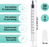 Syringe with Cap 20 Pcs Liquid Syringes Plastic Dispensing Cover Sample Injection Syringes Measurement Multifunction Lab Utensils for Feedings Collections Watering Refilling