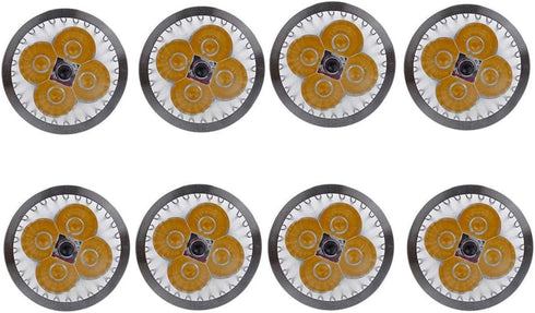 JKLcom 4W LED MR16 Bulbs, 12V, 4W LED Spotlight Bulb, GU5.3 Base, Warm White 3000K, 8 Pack for Landscape Track Light