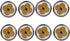 JKLcom 4W LED MR16 Bulbs, 12V, 4W LED Spotlight Bulb, GU5.3 Base, Warm White 3000K, 8 Pack for Landscape Track Light