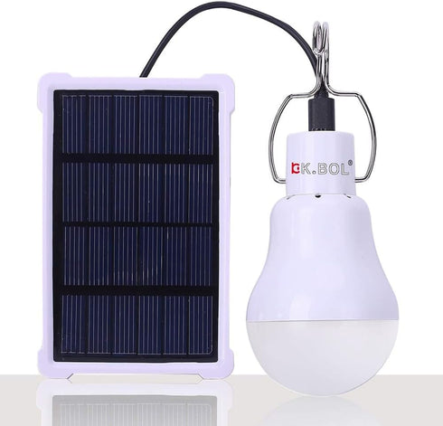 Solar Light Bulb Portable Rechargeable Solar Lamp for Indoor Outdoor Lights Emergency