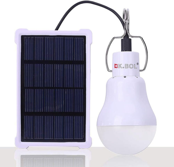 Solar Light Bulb Portable Rechargeable Solar Lamp for Indoor Outdoor Lights Emergency