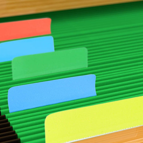 Jovitec 800 Pcs 40 Sets Sticky Tabs - 2 Inch Colored Index Tabs Writable and Repositionable Labels for File Folders,