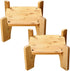 Toyosport 2 Pcs Iced Beverage Dispensers Wood Stand, 7.9 in / 20 cm