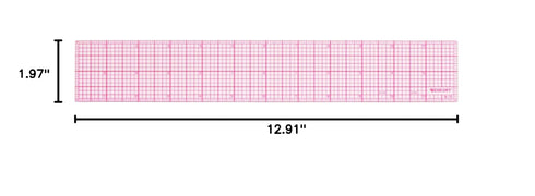 Westcott B-70 12 in Graph Beveled Ruler, 8ths