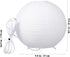 E14 Bulb, Totority Modern Paper Table Lamp, Japanese Lantern Style Bedside Night Light for Bedroom & Living Room