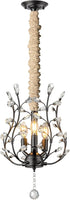 ELFCAB 1 Pack 6Feet Chandelier Chain Cover & Fabric Cord Cover Length for Chandelier Lighting Wires Natural Burlap Easy