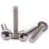 M4-0.7 x 35mm Truss Head Machine Screws, 304 Stainless Steel 18-8, Phillips Drive, Mushroom Head, Full Coarse Thread