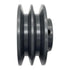 2BK45-1-1/8 V Belt Pulley, 4.25'' OD 1-1/8'' Bore, Cast Iron Material, BK Double Groove for "4L" or "A" Belts and "5L"