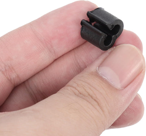 100 Pack of Black Non-Slip Chair Leg Covers - Triple Clip Connector for Furniture Protection