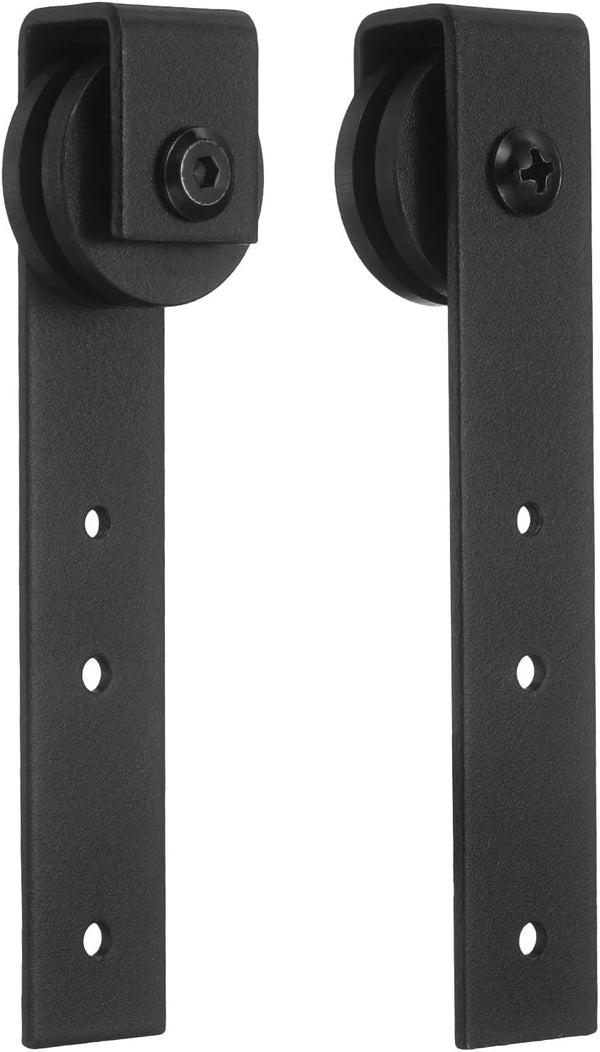 uxcell 2Pcs Sliding Barn Door Hardware Hanger, Mini Sliding Door Hardware for