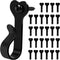 Dapute 30 Pack Outdoor String Light Hooks, Metal Steel Hooks for String Lights,