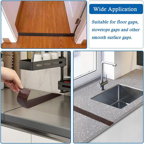 2" (5cm, 20Ft, Floor Transition Strip Self Adhesive Floor Cover Strips Laminate Wide Vinyl Flat Divider Transitions