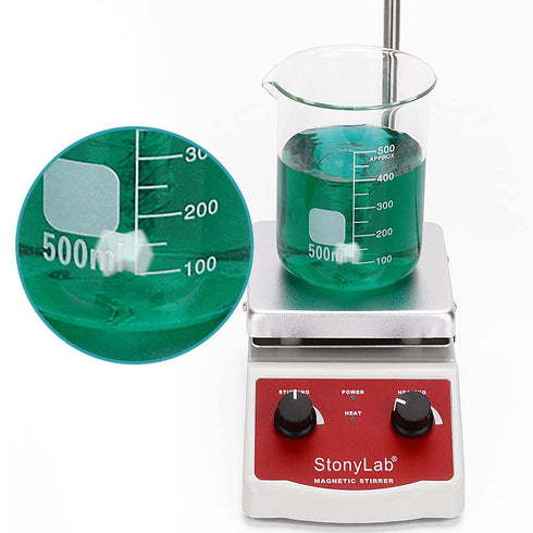 stonylab 4 Pack Cross Shape Magnetic Stirrer Stir Bar, 20 x 8 mm PTFE-Coated White Stirring Bars for Stirrers