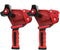 WELSTIK 2 Pack Red Non-Slip Silicone Handle Packing Tape Dispenser Gun - 2 Inch Heavy Duty Sealing Tape Cutter