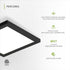 9" 18W 1270LM 3000-5000K 120V 3CCT, Dimmable, ASD LED Square Flush Mount Light | | Ultra Slim, ETL Listed | Thin