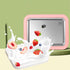Faygeal Set 2 Home Rolled Ice Cream Maker Freeze Plate with Scrapers Homemade Ice Cream Tray Yogurt Sorbet