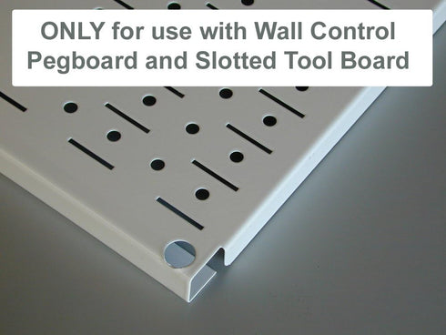 Wall Control Pegboard 9-Inch Extended Slotted Hook Pair, Red (10-ER-004 R)