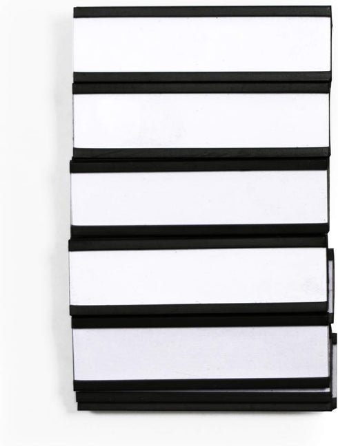 SmartSign Pack of 25 Magnetic 'C' Channel Label Holders, 0.5" x 2"