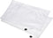 MECCANIXITY A4 Size Mesh Zipper Bags, Plastic Zip File Pouch Document Folders for Home Office Travel, White, 12 Pack