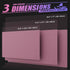 K KNODEL Large Desk Mat, Office Computer Pad, Desktop Protector, Writing Blotter Mat (31.5"x15.7", Purple)