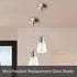 Aspen Creative 23615-01, 3-1/2" 5-1/2" 42mm. Clear Seeded Cylinder Glass Shade, Diameter x Height, Center Hole: