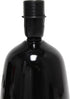 Simple Designs LT1134-BLK 10.04" Tall Traditional Ceramic Bedside Table Lamp with Matching Fabric Shade
