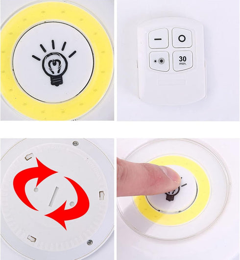 Mini Touch LED Light with Remote Control - Versatile Night Light for Home