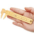 2 Pcs Brass Vernier Caliper, Pocket Caliper Handy Tool with Double Scale Sliding Gauge for Measurement