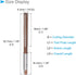 Hand Reamer, 1/4" Cutting Dia. 6 Flutes, High Speed Steel Milling Cutter Tool - / Applications: for Aluminum Plastic Wood Copper
