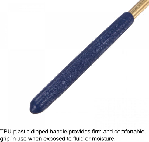 uxcell Diamond Needle Files, 5mm x 180mm Titanium Coated Triangle Files, 5pcs Hand Tool