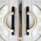 Aoleegatt White Gold Cabinet Door Handles Zinc Alloy Drawer Knobs Cupboard Bedside Cabinet