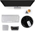 Auhoahsil Round Marble Theme Mouse Pad, Anti-Slip Rubber with Stitched Edges for Gaming, Office, 8.7 x 8.7 in