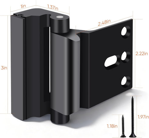 Jkrycyf 2 Pack 800 lbs, Home Security Door Reinforcement Lock, Door Locks for Kids Safety Withstand Child Proof Door