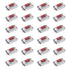 The Lord of the Tools 100PCS Micro Switch Tactile Push Button Switch for Car Boat Light Treadmill TV Instrument