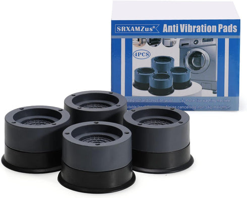 Anti Vibration Pads, 4pcs Non-Slip Washing Machine Base Foot Pads for Shock and Noise Cancelling Support