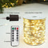 100FT 300 Plug in Fairy Lights LED Waterproof Silver Wire LED Twinkle String Lights with Remote for Living Room Bedroom