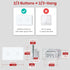 LOUYSGEN Switch,4.65 2.83 1.34 Inches,Neutral Panel,2.4GHz Alexa,110220V,Non-Dimmable,White 2 WiFi Light Wire