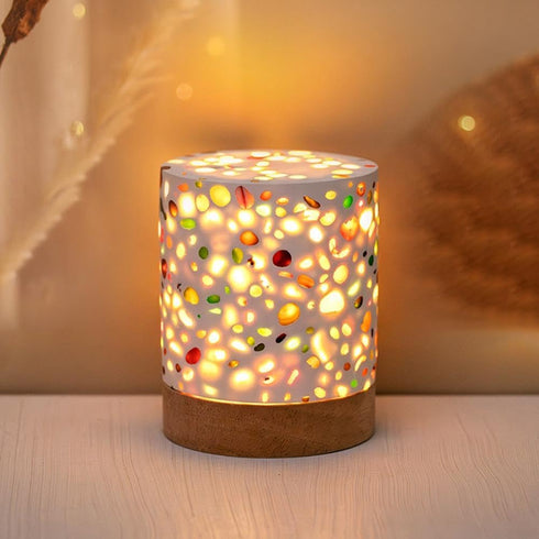 Generic Bedroom,3 Night Light,Bedside Table Lamp, Nightstand Lamp for Living Room Bedroom Home Office,Visual Meditation