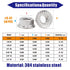 STORMCUBE #8-32 50 Pack 304 Serrated Flange Nuts Stainless Steel Hex Lock Nuts Full Thread for Industrial Construction