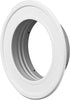 4" Inch Pipe Collar Ducting Finishing Rosette Metal Ceiling Valve/Vent Flange Hose Spigot Tube End (Steel, 4")