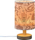 YETTASBIN Witch Elements Bedside Table Lamp, Small LED Desk Light USB Nightstand Lamp with Non Slip Wood Base