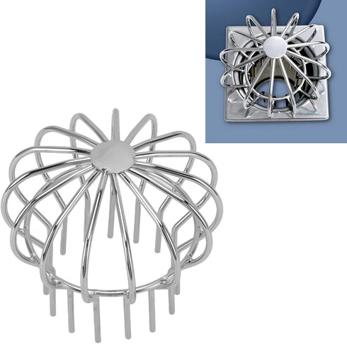 Garosa Roof Floor Drain, Stainless Steel Outdoor Anti Blocking Line Cap, Round Floor Net Cover, Gutter Guard