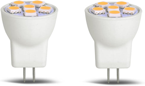 MR8 LED Light Bulb Replacement for Mini Halogen Recessed Lamps 12 Volt Warm White 2 Pack